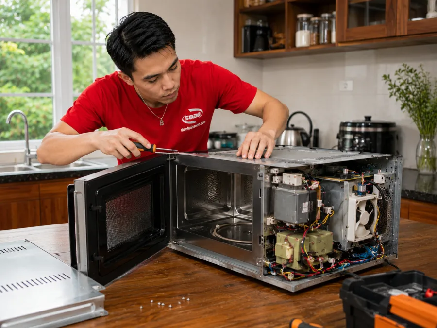 Sửa lò vi sóng tại nhà - Điện Lạnh Số Đỏ
