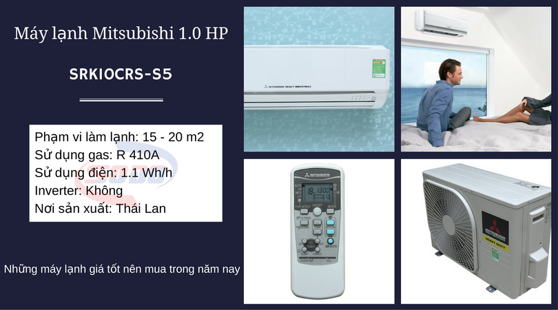 may lanh mitsubishi SRK10CRS-S5